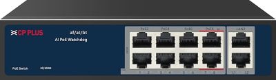 CP PLUS 8 Port PoE + 2 Uplink Port