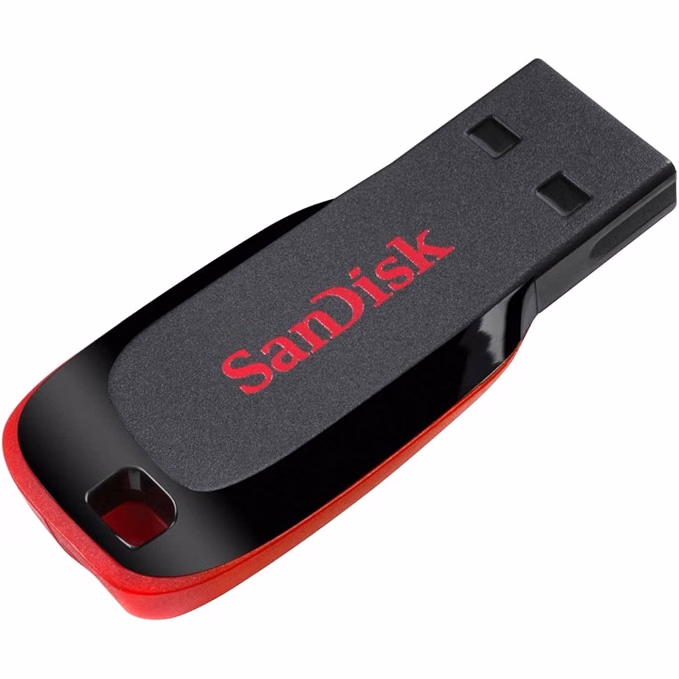 SANDISK Cruzer Blade 32GB, USB 2.0, Flash drive, Pendrive, Red,